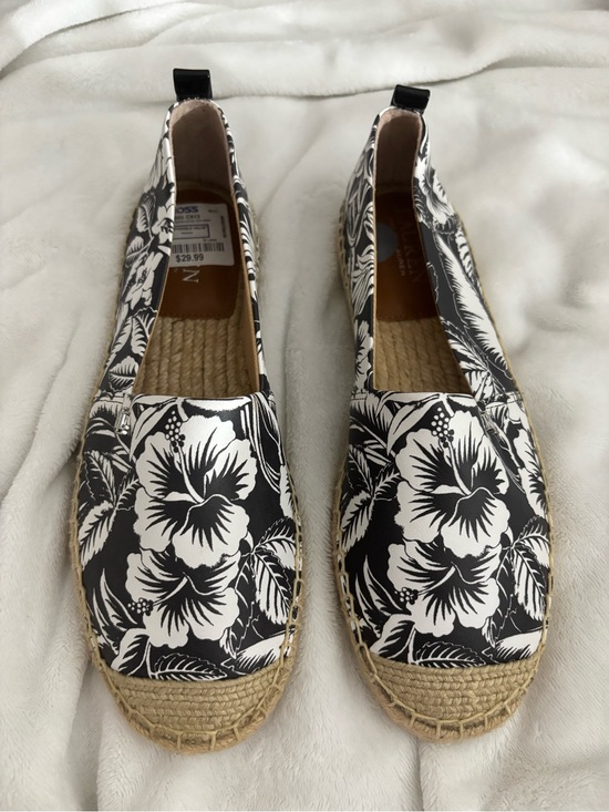 Lauren Ralph Lauren Shoes - Lauren Ralph Lauren Black & White Floral Espadrille Flats